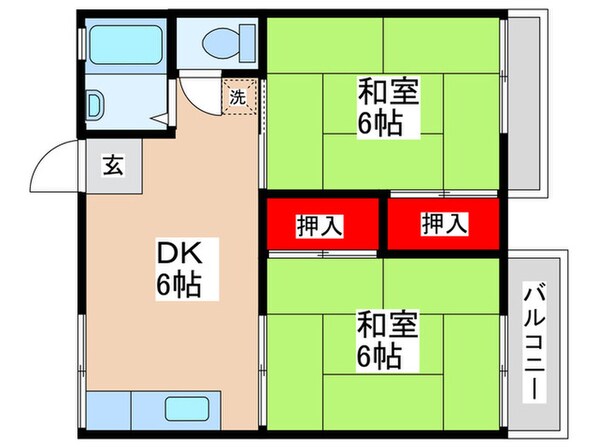 光ハイツの物件間取画像